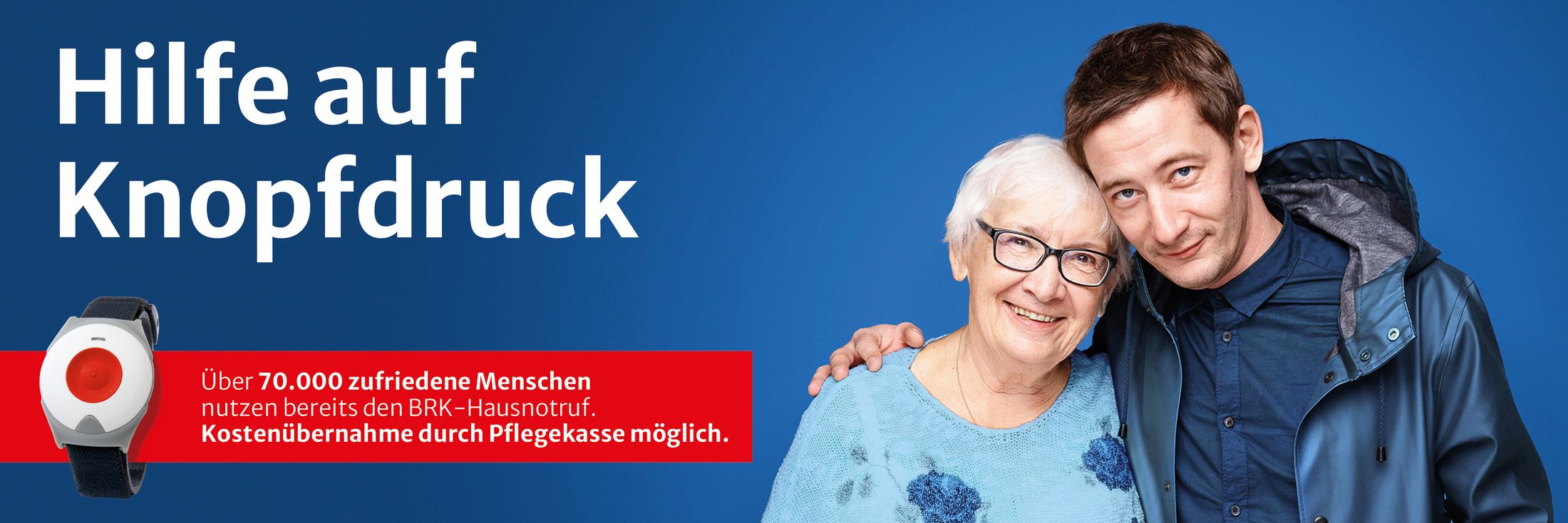 HERO-Sektion, Titel mit Bild von einem Mann und einer älteren Frau